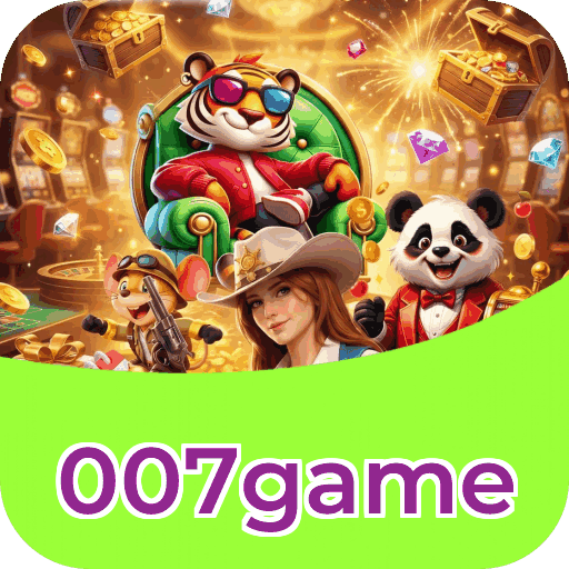 Interface do aplicativo 007game mostrando jogos disponíveis no iOS e Android